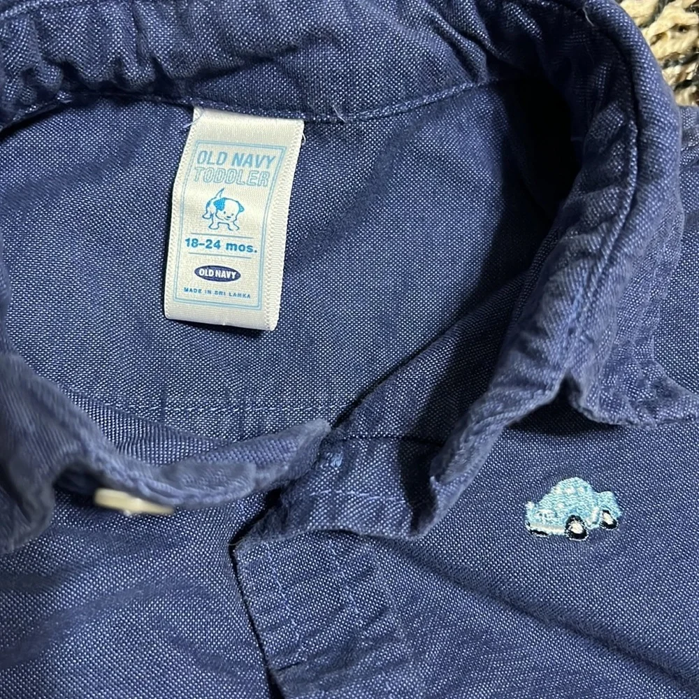 Old Navy Toddler 18-24 Mos Long Sleeve Button Down Shirt